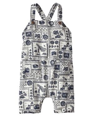 Patagonia Pataloha Romper Coastal Nautical Tropical Block Print Size 4T